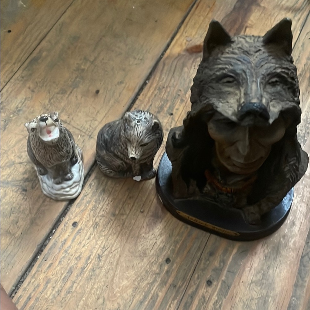 Wolf and Animal Figurine Set